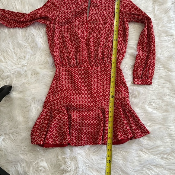 Alexis Red Patterned Dress - Picture 13 of 13